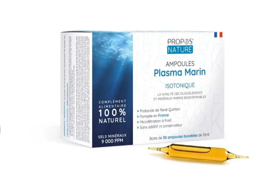 plasma marin isotonique, plasma marin de Quinton
